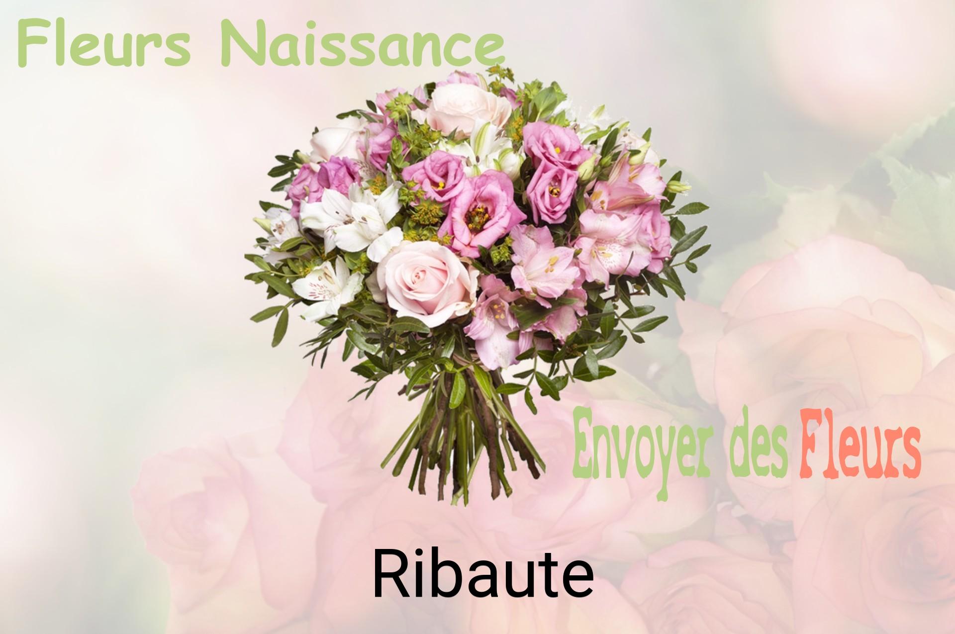 Bouquet de fleurs de naissance livré à Ribaute